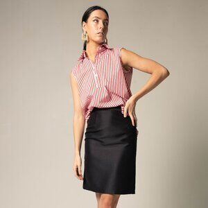 Luxe Straight Mini Skirt in Black – Women’s Chic Mini Skirt